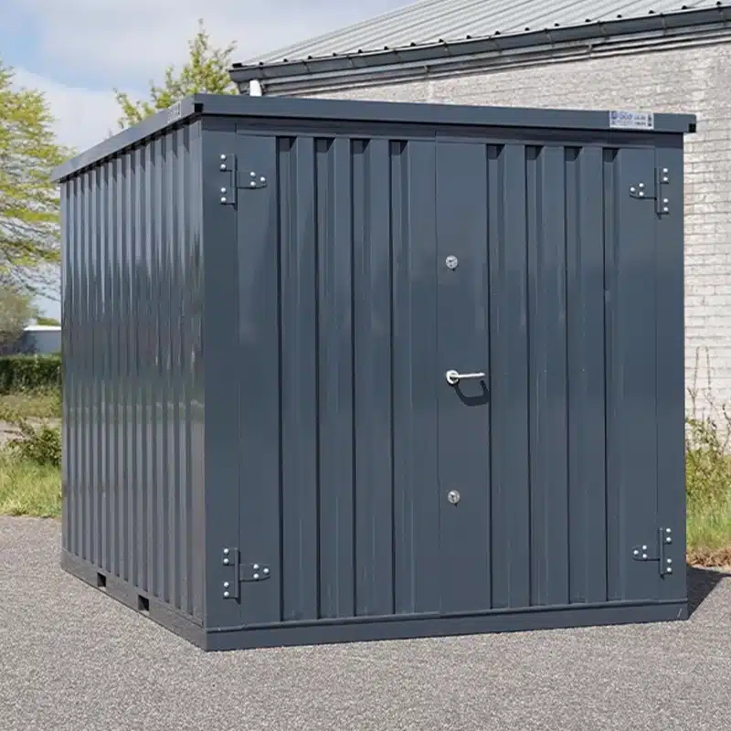 Faltbarer Container 3×2 m Anthrazit LC – Modularer Lagercontainer mit Boden