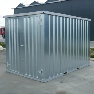 Faltbarer Container 3×2 m Silber LC – Modularer Lagercontainer zur Selbstmontage