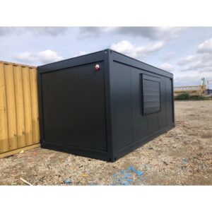Bürocontainer 3×6 m mit Klimaanlage, grafitfarben, individuell anpassbar, auf Bestellung – Bild 8