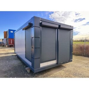 Verkaufspavillon-Container 3×6 m Open Space, Rolläden, 2 Türen, 2 Fenster, sofort lieferbar – Bild 5